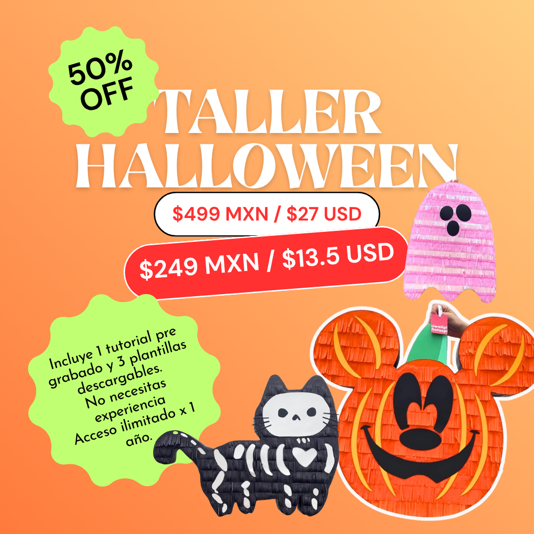 Taller de piñatas online: Halloween
